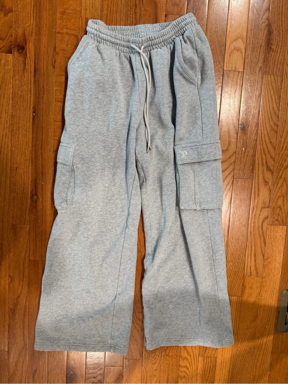 PINK Victoria's Secret Light Gray Fleece Joggers
